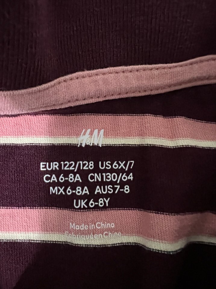 Kız Çocuk Uzun Kollu Çizgili Polo Tişört - Görsel 2