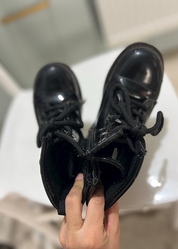 Kız Çocuk Siyah Rock Punk Botlar - Görsel 3