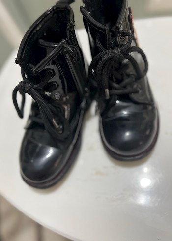 Kız Çocuk Siyah Rock Punk Botlar - Görsel 4