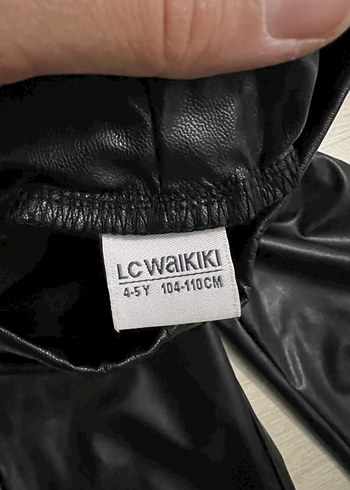 Deri Siyah Midi Kız çocuk Pantolon - Görsel 3