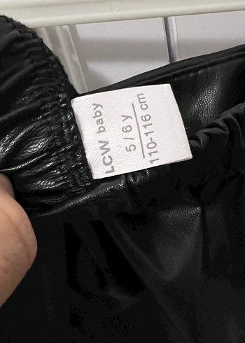 Kız çocuk Siyah Deri Mini şort Etek - Görsel 5