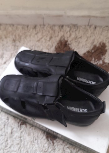 Siyah Tokalı Erkek Sandalet - Görsel 4