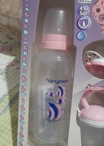 Hanynish Pembe Bebek Hediye Seti - Görsel 8