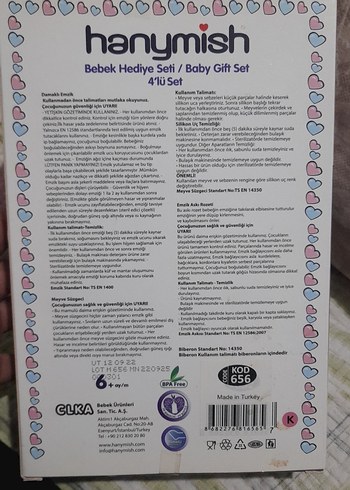 Hanynish Pembe Bebek Hediye Seti - Görsel 3