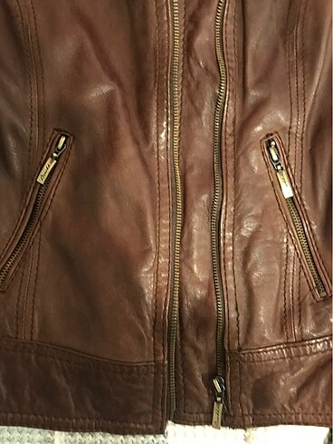Bershka deri ceket - Görsel 4