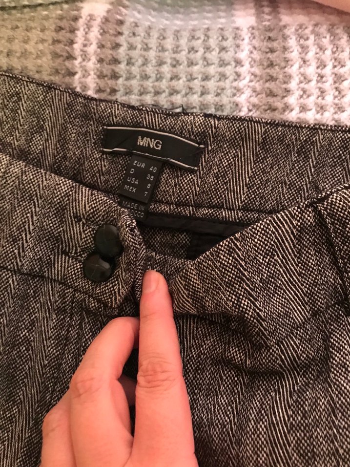 Mango yünlü Kadın Pantolon - Görsel 3