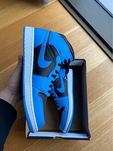 tek ebat Beden Jordan 1 Universty Blue Black 46