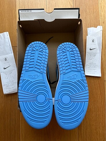 tek ebat Beden Jordan 1 Mid Blue Black ( 46 )