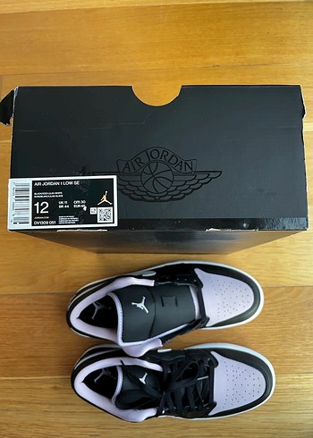Air Jordan 1 Low SE Black Iced Lilac / 46 / - Görsel 6