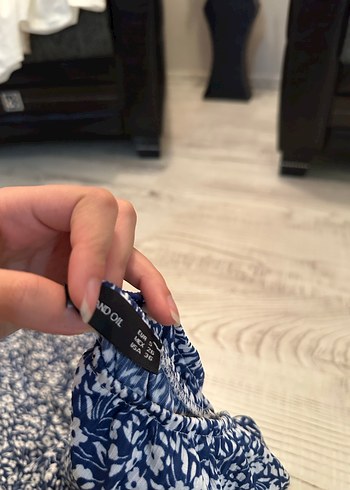 Kısa Kol Çiçekli Bohem Elbise - Görsel 3