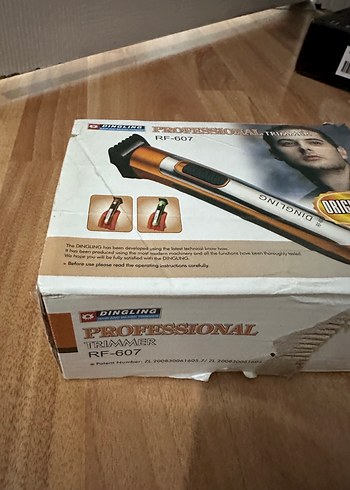 Parlak Kahverengi Sakal Tıraş Makinesi RF-607 - Görsel 2