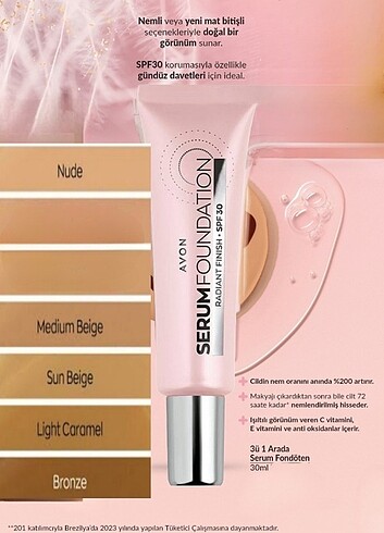 Beden Serum Fondöten - Light Caramel