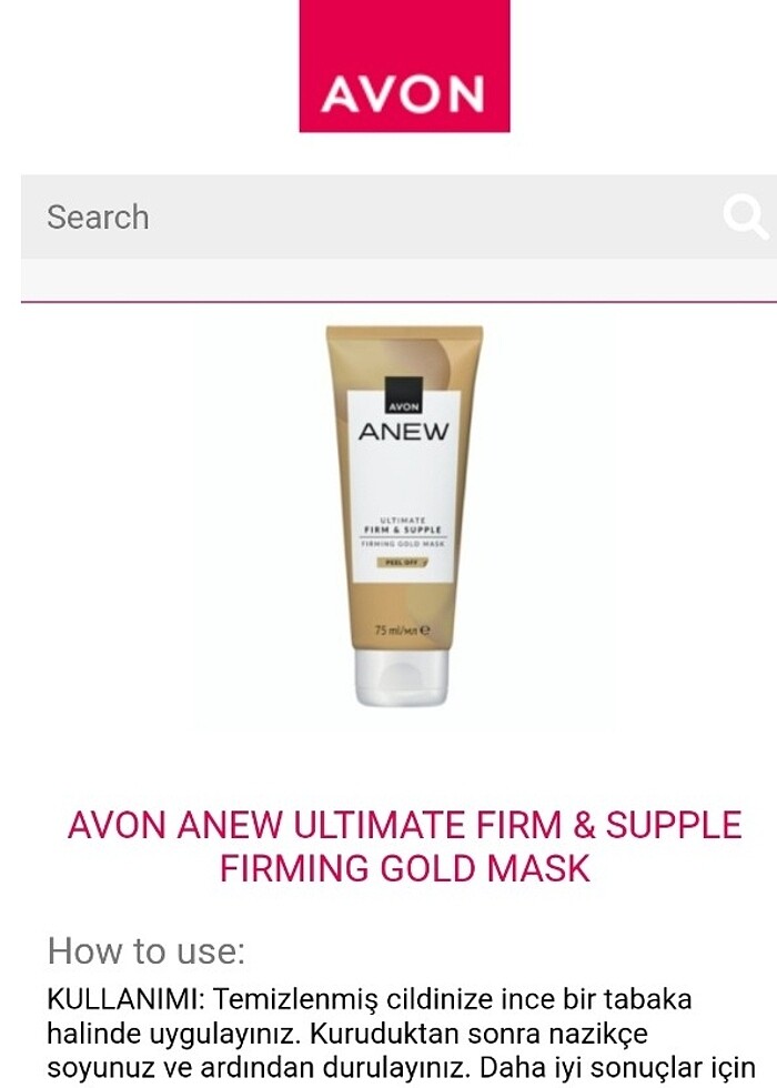 Anew Altın İçeren Soyulabilen Yüz Maskesi 75ml - Görsel 3