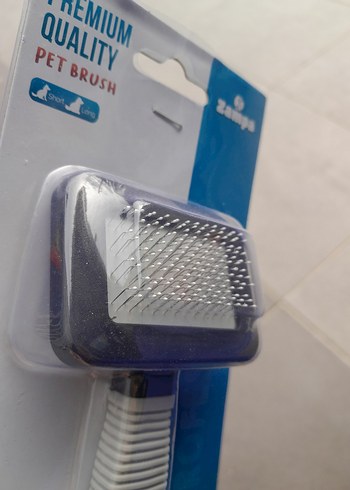 Zampa Premium Kaliteli Gri Kedi-Köpek Fırçası - Görsel 2