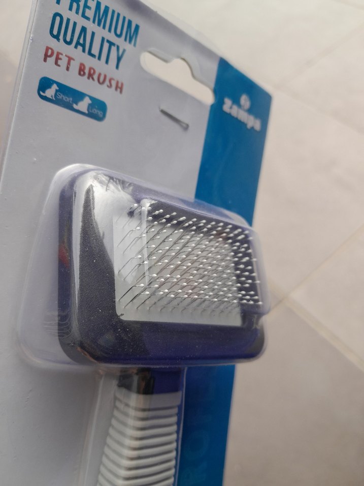 Zampa Premium Kaliteli Gri Kedi-Köpek Fırçası - Görsel 2