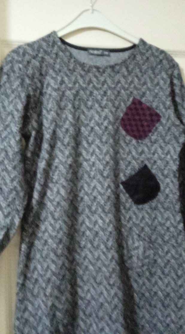 Gri Örgü Midi Kadın Tunik - Görsel 2