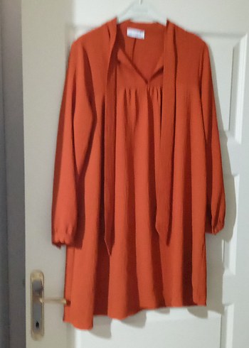 Uzun Kollu, Salaş Kesim Keten Tunik - Görsel 3