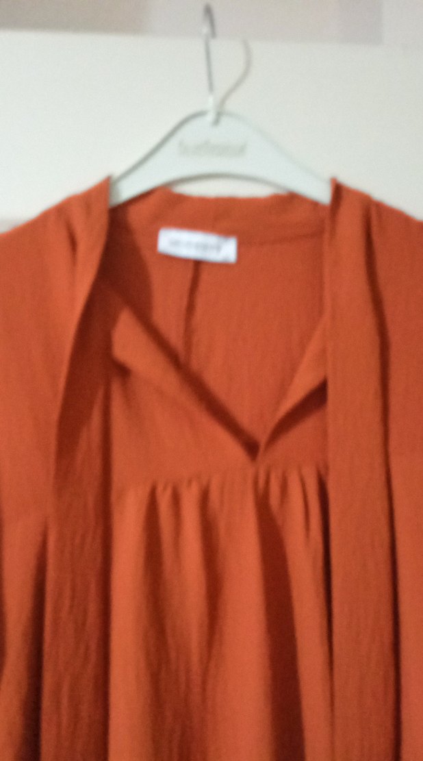 Uzun Kollu, Salaş Kesim Keten Tunik - Görsel 4