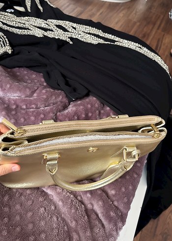  Beden Altın Tory burch çanta