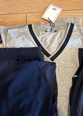 Kiğılı Pamuklu 3'lü Penye Pijama Takımı - Görsel 3