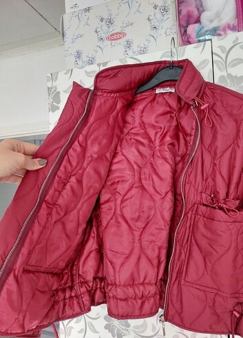 38 Beden Bordo kapitone mont 