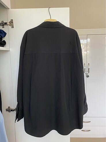 40 Beden siyah Renk siyah oversize gömlek