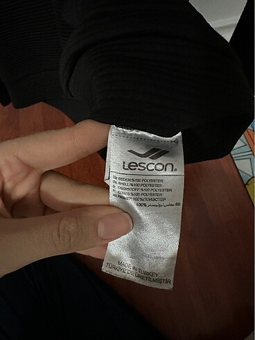 m Beden siyah Renk Orijinal lescon sweatshirt