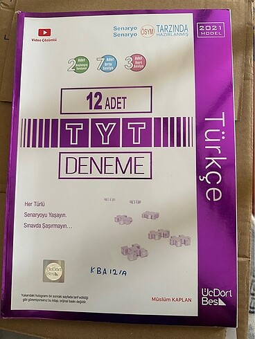 Üçdörtbeş tyt Türkçe deneme