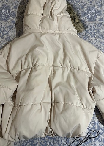 PULL&BEAR Beyaz Mont - Görsel 4