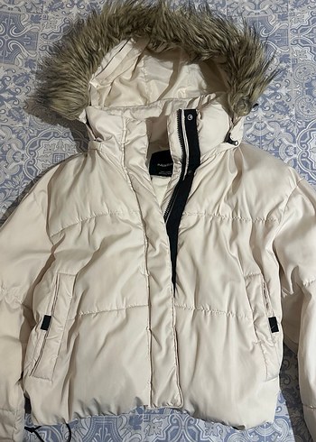 PULL&BEAR Beyaz Mont - Görsel 3