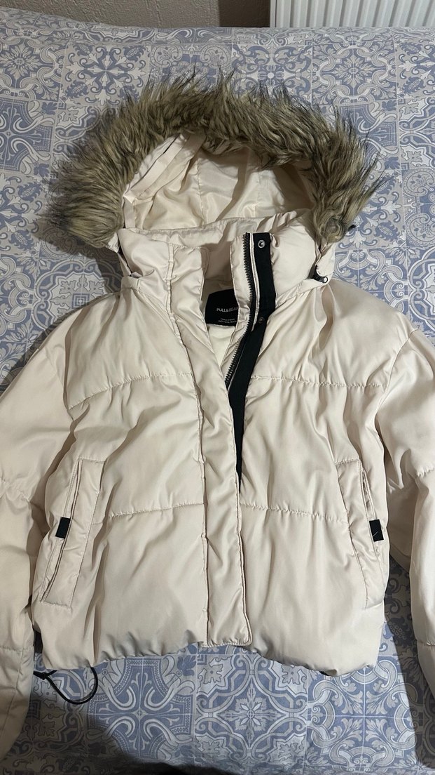 PULL&BEAR Beyaz Mont - Görsel 3