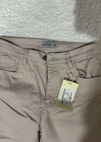 Bej Kadın İspanyol Pantolon - Görsel 2