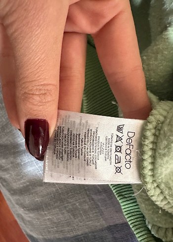 DeFacto Yeşil Kapüşonlu çocuk Sweatshirt - Görsel 3