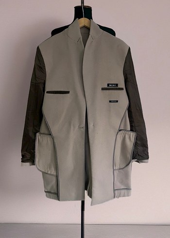 BESILENT Bej Erkek Kaban - Görsel 5