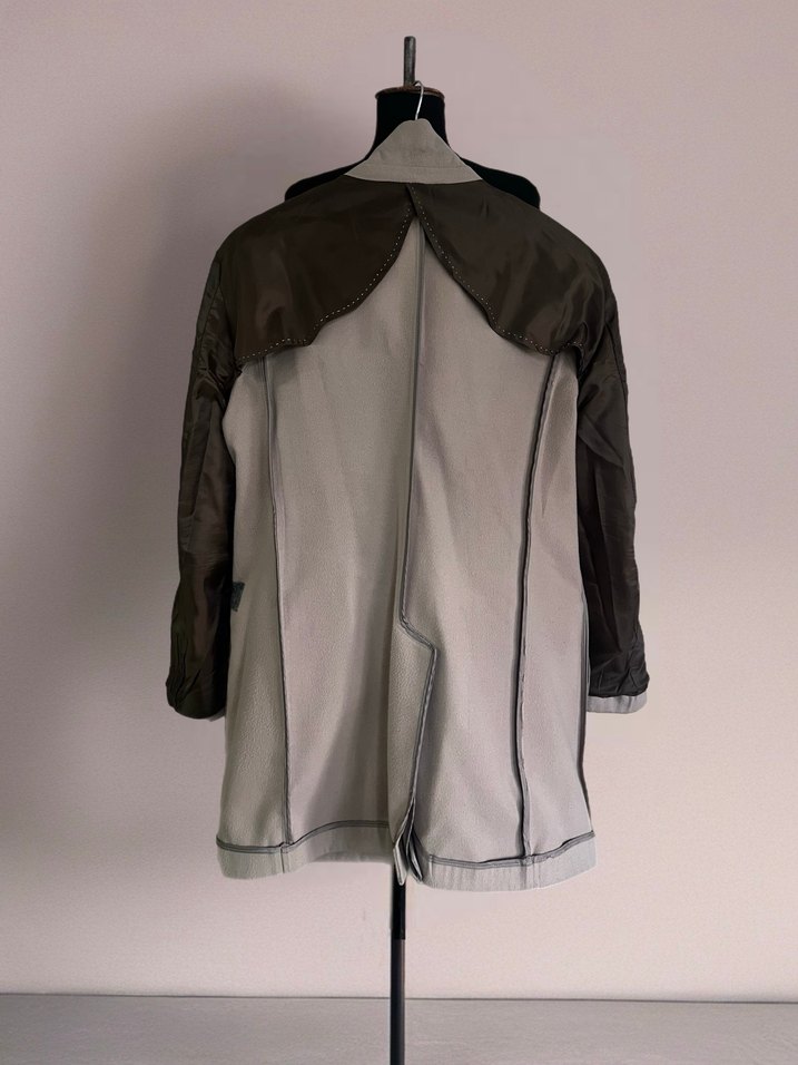 BESILENT Bej Erkek Kaban - Görsel 4