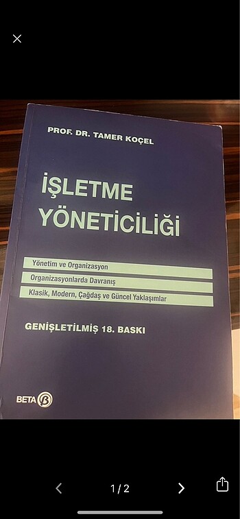 işletme yöneticiliği kitap tamer koçel
