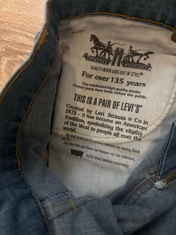 Levi's Mavi Baskılı Bol Kesim Denim Pantolon - Görsel 2