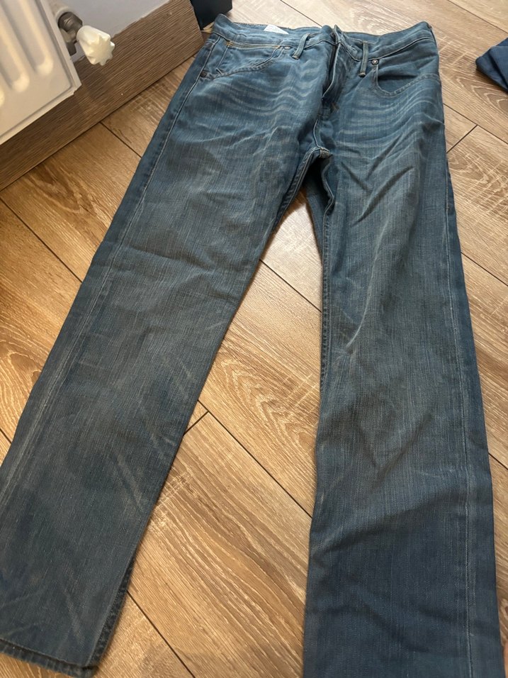 Levi's Mavi Baskılı Bol Kesim Denim Pantolon - Görsel 5