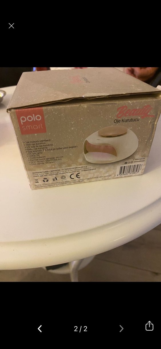 Polo Smart Beyaz Oje Kurutucu - Görsel 5