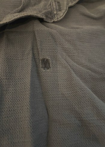 Mavi Keten Uzun Kollu Rahat Kesim Erkek Gömlek - Görsel 4