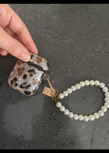 Boncuklu Beyaz Desenli airportt kılıf 2.nesil - Görsel 3