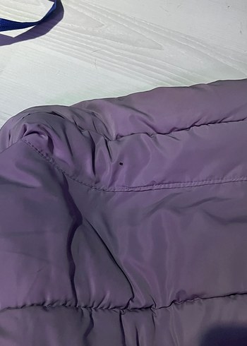 Mor Fermuarlı Kadın Kışlık Mont - Görsel 3