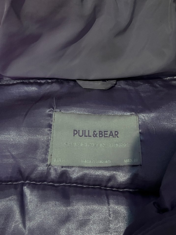 Mor Fermuarlı Kadın Kışlık Mont - Görsel 2