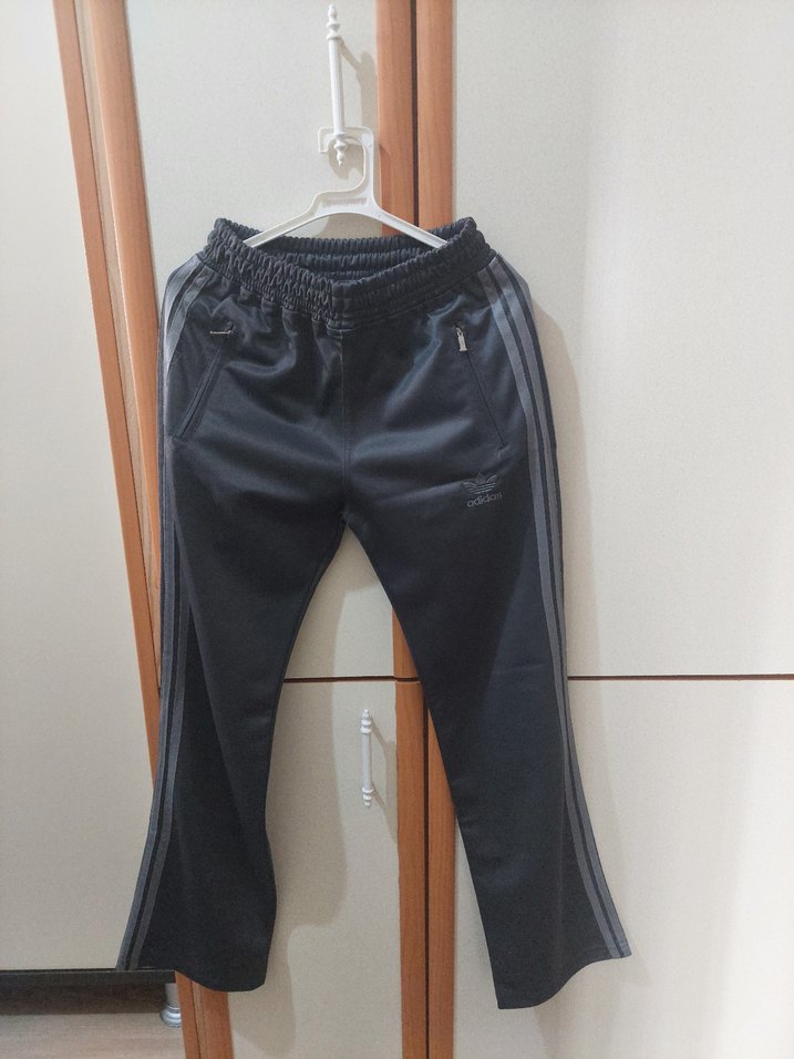 Erkek Lacivert Kemerli Denim Eşofman Altı - Görsel 3