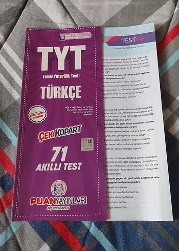 TYT Türkçe 71 Akıllı Test Çek Kopart Kitap