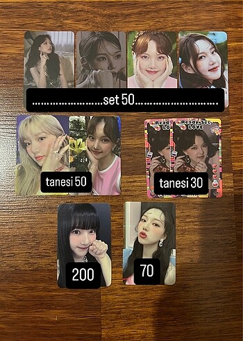 gfriend yerin photocard satis!