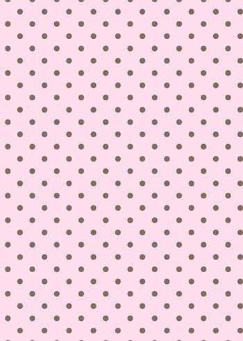 Pembe Puantiyeli Pastel Desen