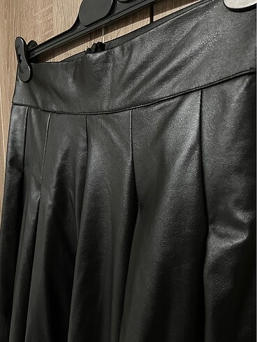 Midi Deri Etek - Görsel 2