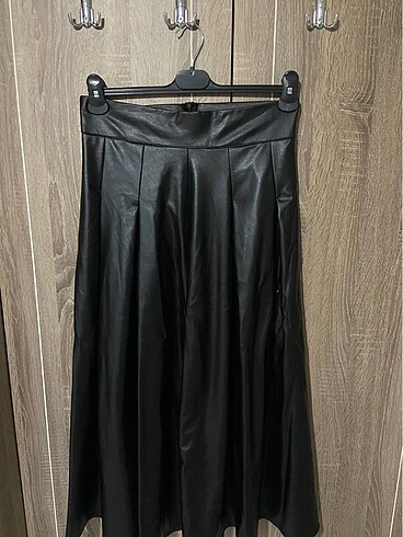 Midi Deri Etek - Görsel 3