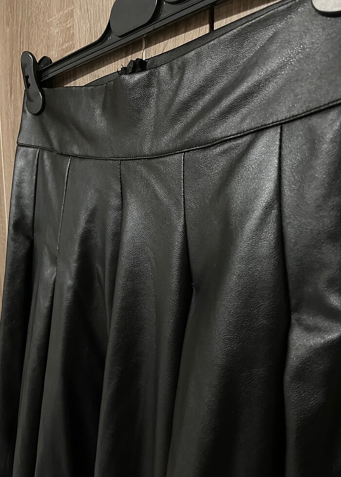 Midi Deri Etek - Görsel 2